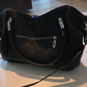 Chic Black Leather Shoulder Bag